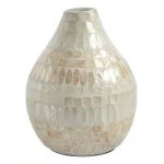 Vaso Papel Mache Madreperola 